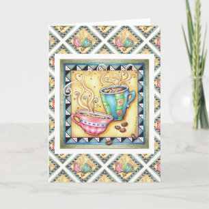 CARTES DE VOEUX - CHOUETTE ! L'ART DU CAFÉ