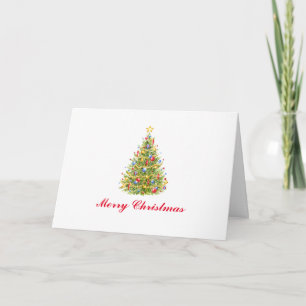 Cartes de voeux classiques Arbre de Noël