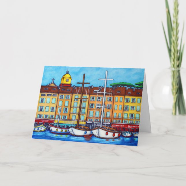 Cartes de vœux Couleurs de Saint-Tropez (Devant)