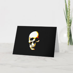 Cartes de vœux crâne : Art Fantastique  Rock Punk
