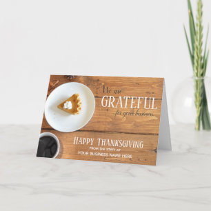 Cartes de vœux d'affaires de Thanksgiving