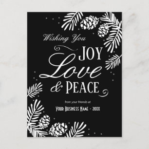 Cartes de voeux d'affaires des succursales de pin