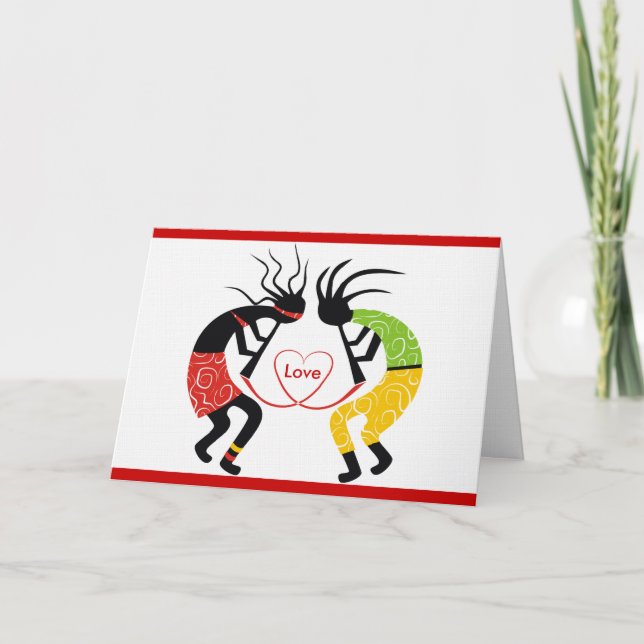 Cartes de voeux d'amour de Kokopelli (Devant)