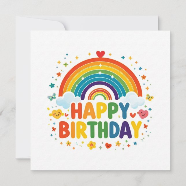 Cartes de vœux d'anniversaire (Devant)