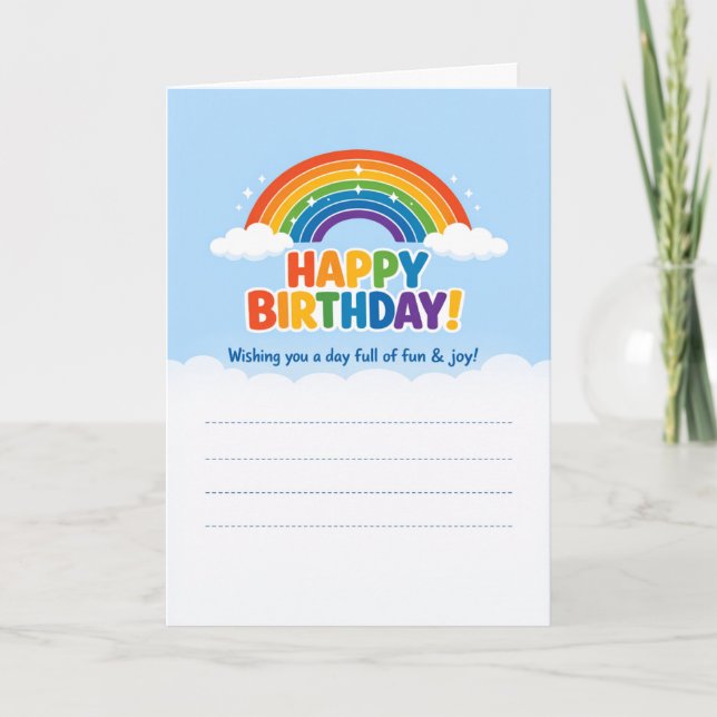 Cartes de vœux d'anniversaire  (Devant)
