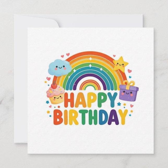 Cartes de vœux d'anniversaire  (Devant)