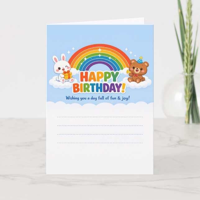 Cartes de vœux d'anniversaire  (Devant)