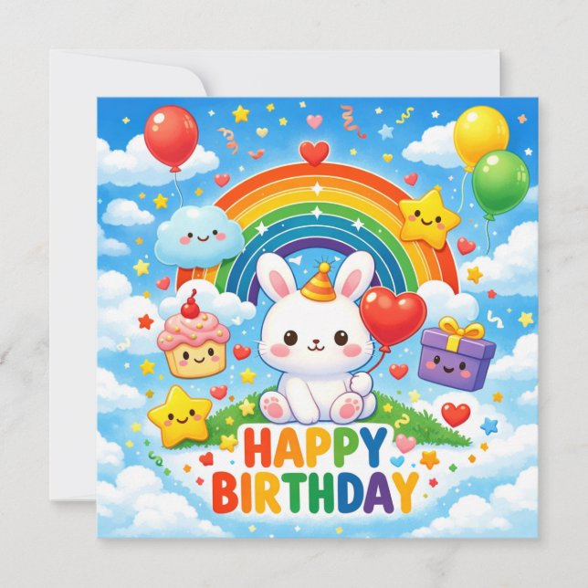 Cartes de vœux d'anniversaire  (Devant)