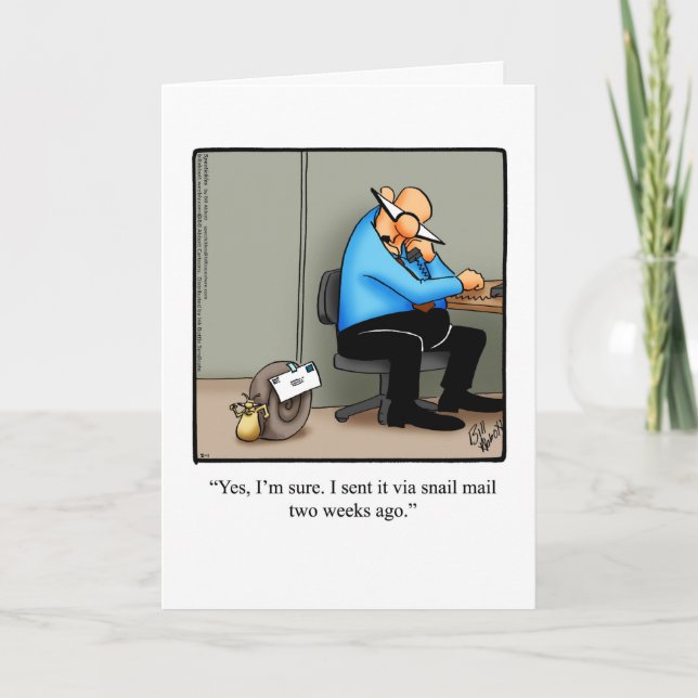 Cartes de voeux d'Anniversaire Drôle (Devant)