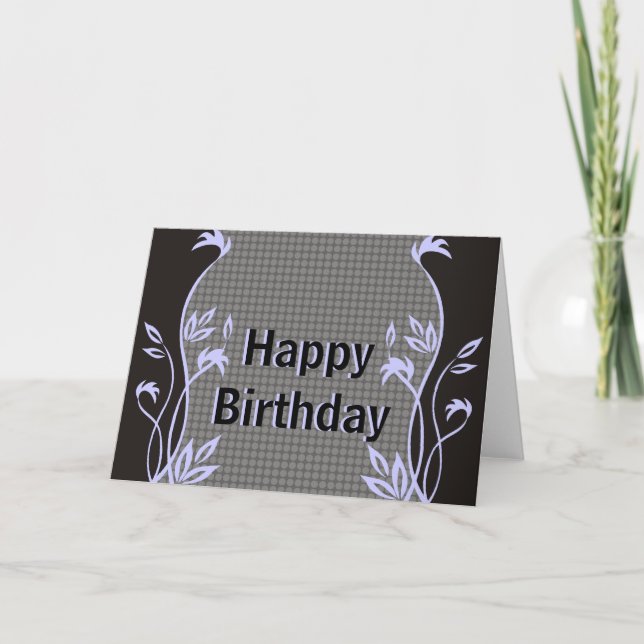 Cartes de voeux d'anniversaire élégantes (Devant)