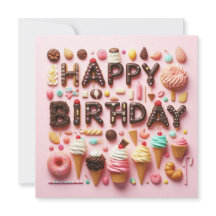 Cartes de voeux d'anniversaire heureuses