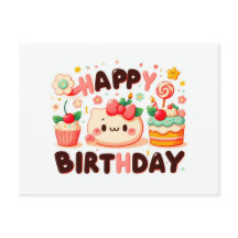 Cartes de voeux d'anniversaire heureuses