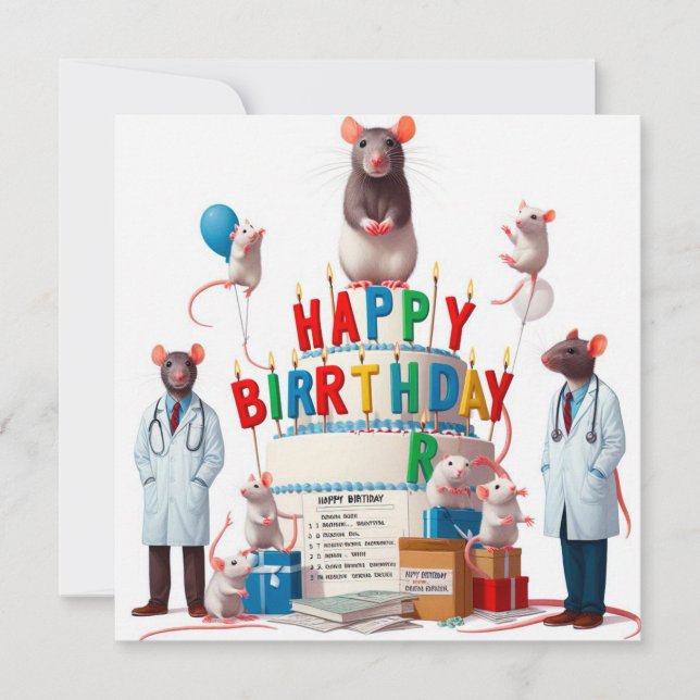 Cartes de voeux d'anniversaire heureuses (Devant)