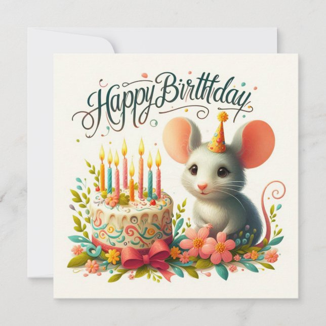 Cartes de voeux d'anniversaire heureuses (Devant)