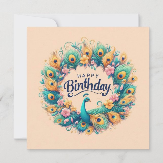 Cartes de voeux d'anniversaire heureuses (Devant)