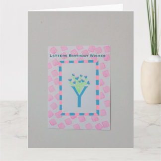 Cartes de vœux d'anniversaire Lettres 