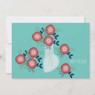 Cartes de vœux d'anniversaire Pretty Country Flora