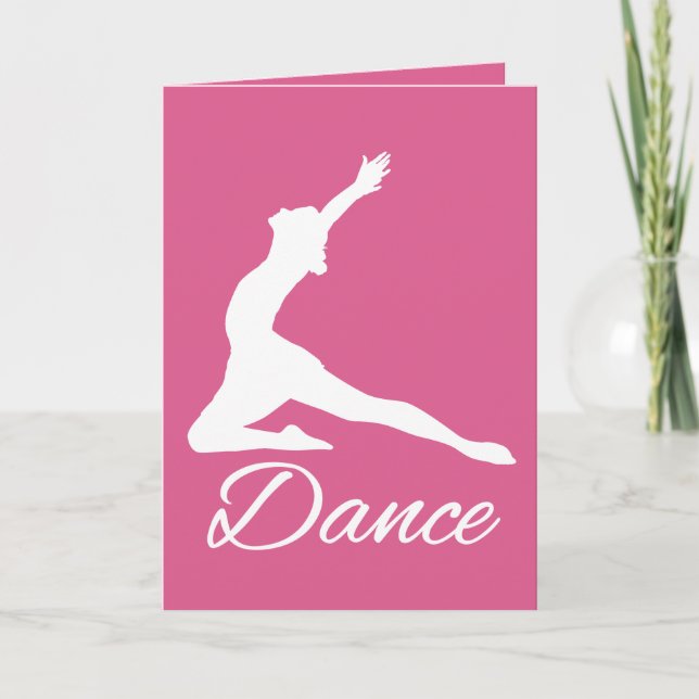 Cartes de voeux DANSE personnalisées couleur et te (Devant)