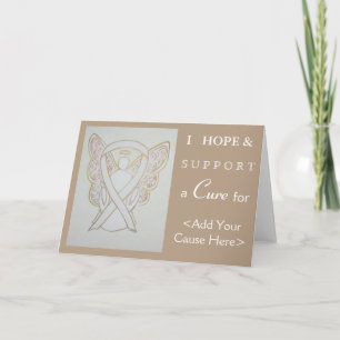 Cartes de voeux d'Art Angel White Awareness