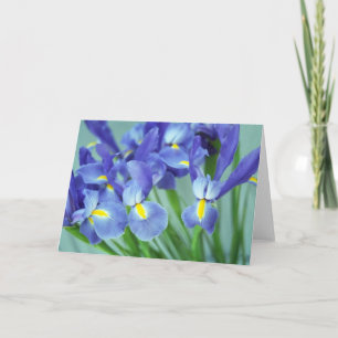 Cartes de voeux d'art photo Spring Purple Irises