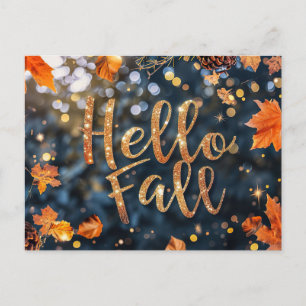 Cartes de vœux d'automne avec citrouilles et fleur
