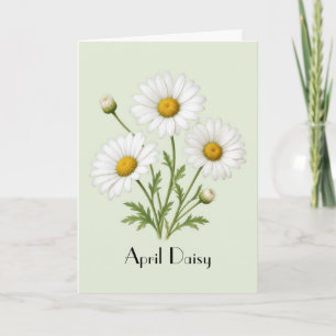 Cartes de vœux d'avril Daisy