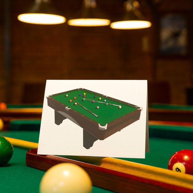 Cartes de vœux de billard (Créateur téléchargé)