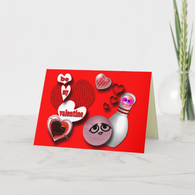 Cartes de voeux de Bowling personnalisées Cartes p (Devant)