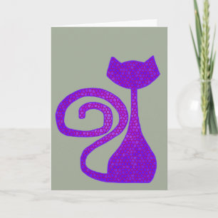 Cartes de voeux de chat de Bouclé-Queue