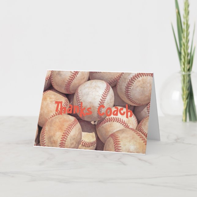 Cartes de voeux de client d'entraîneur merci (Devant)