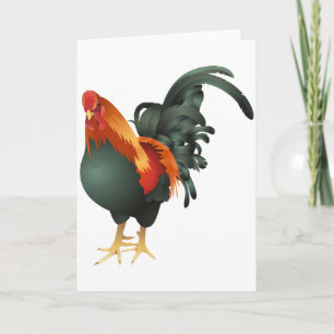 Cartes de voeux de coq
