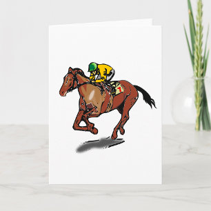 Cartes de voeux de course à cheval