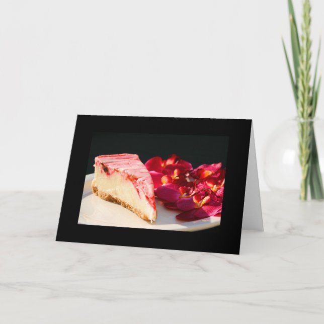 Cartes de voeux de fraises et d'orchidées (Devant)