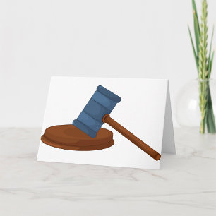 Cartes de voeux de Gavel de juges