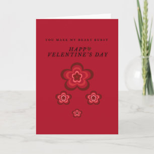 Cartes de vœux de la Saint-Valentin Simples Cart