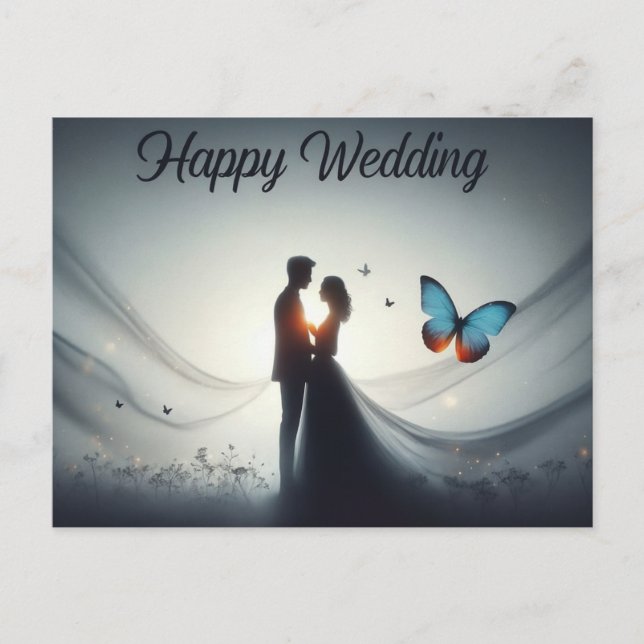 Cartes de vœux de mariage  (Devant)