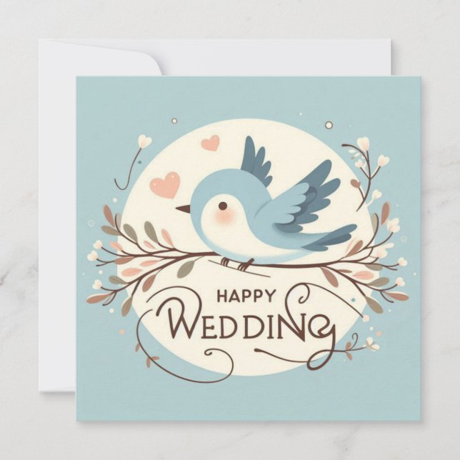Cartes de vœux de mariage  (Devant)