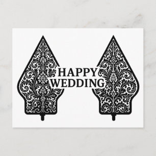 Cartes de vœux de mariage heureuses 