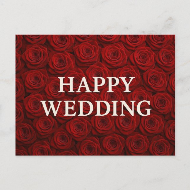 Cartes de vœux de mariage heureuses  (Devant)
