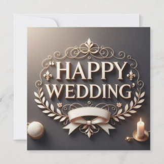 Cartes de vœux de mariage heureux