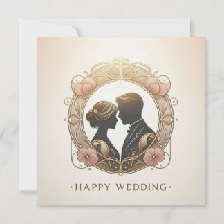 Cartes de vœux de mariage heureux