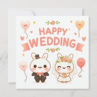 Cartes de vœux de mariage joyeux