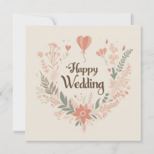 Cartes de vœux de mariage joyeux 