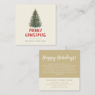 Cartes de vœux de Noël aquarelle rustique
