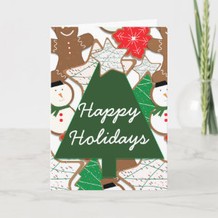 Cartes de voeux de Noël Cookies Holiday Fold Card