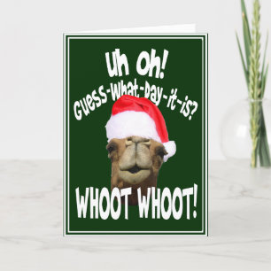 Cartes de voeux de Noël de la Journée Hump