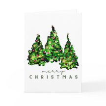 Cartes de vœux de Noël en encre alcoolique
