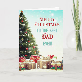 Cartes de vœux de Noël Meilleur Papa !