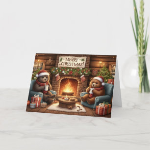 Cartes de voeux de Noël Ours.