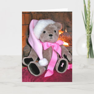 Cartes de voeux de Noël - ours en teddy en casquet